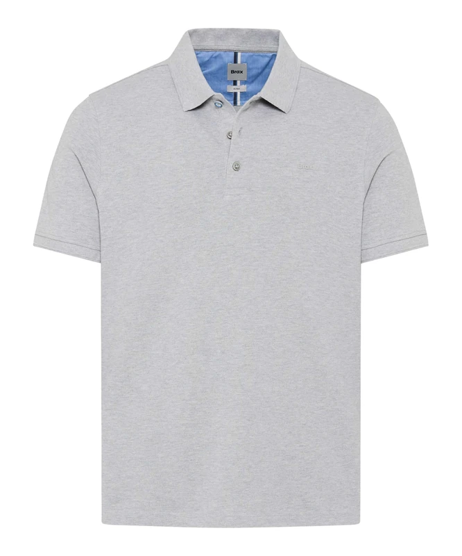 Brax Men's Style Pete Hi-Flex Pique Pima Cotton Basic Polo Shirt, 04 Platin,
