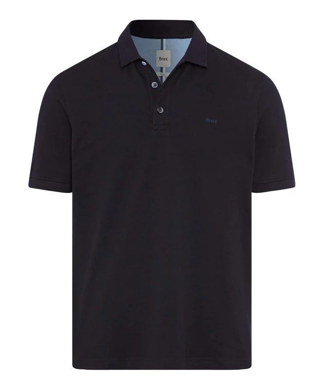Brax Men's Style Pete Hi-Flex Pique Pima Cotton Basic Polo Shirt, 23 Navy,