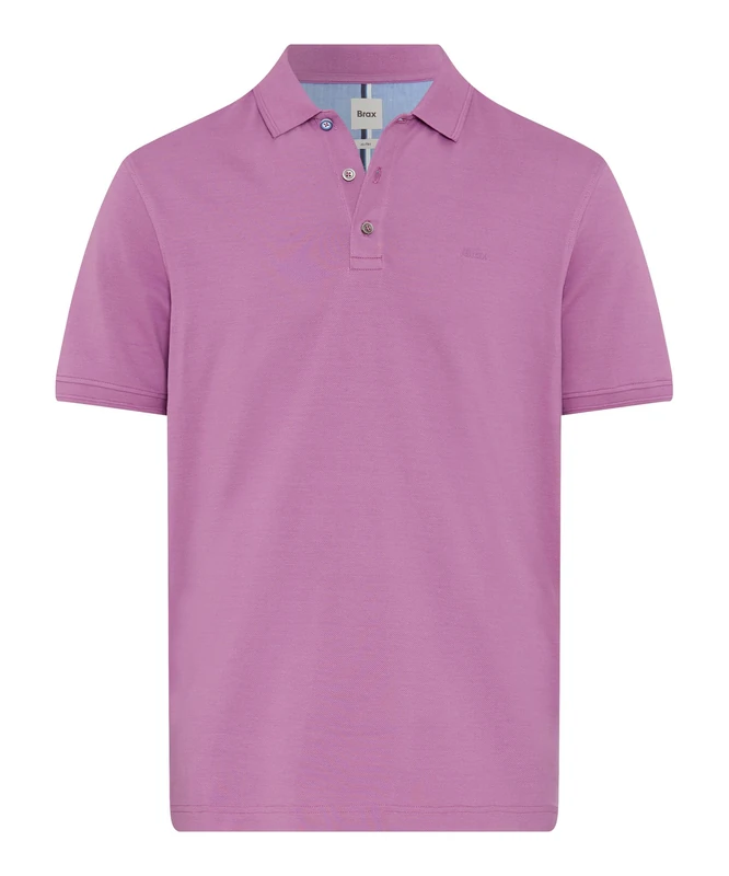 BRAX Men's Style Pete Hi-Flex Pique Pima Cotton Polo Shirt, 83 Lilac, L