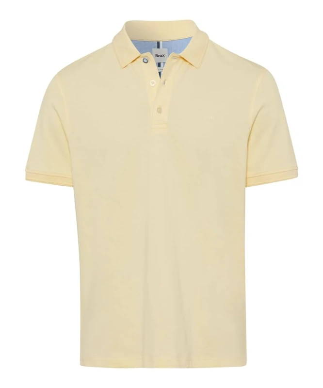 BRAX Men's Style Pete Hi-Flex Pique Pima Cotton Polo Shirt, 69 Sunlight, M