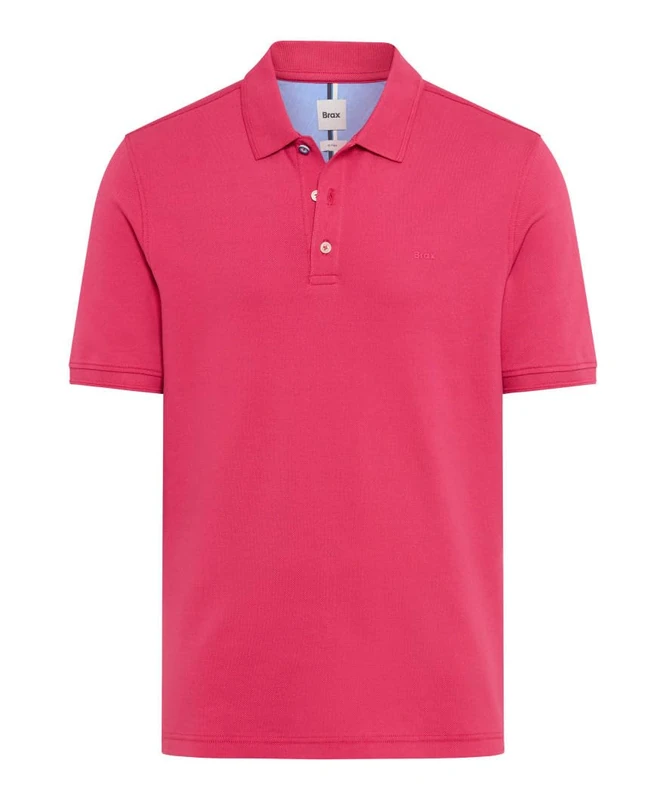 Brax Men's Style Pete Hi-Flex Pique Pima Cotton Polo Shirt, 86 Berry, 3XL