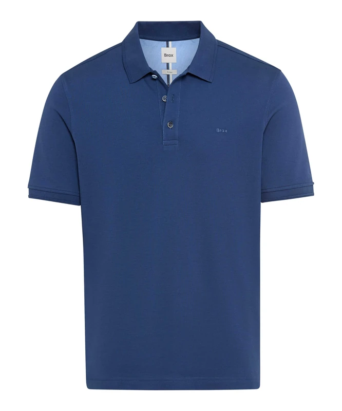 BRAX Men's Style Pete Hi-Flex Pique Pima Cotton Polo Shirt, 25 Cove, L
