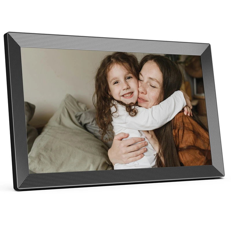 KODAK Digital Photo Frame WiFi 15.6 Inch HD IPS Touch Screen Electronic Picture Frame with 32 GB Memory, Automatic Picture Rotation, Share Photos or Videos Anywhere via App, Black