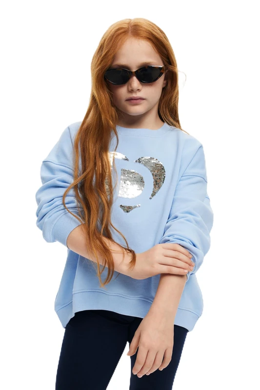 Desigual SWEAT_CLOUD, 5066 SKY BLUE, 9/10