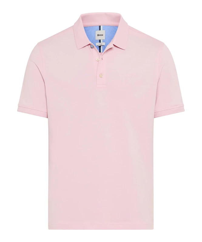 BRAX Men's Style Pete Hi-Flex Pique Pima Cotton Polo Shirt, Smooth Rose (89), L