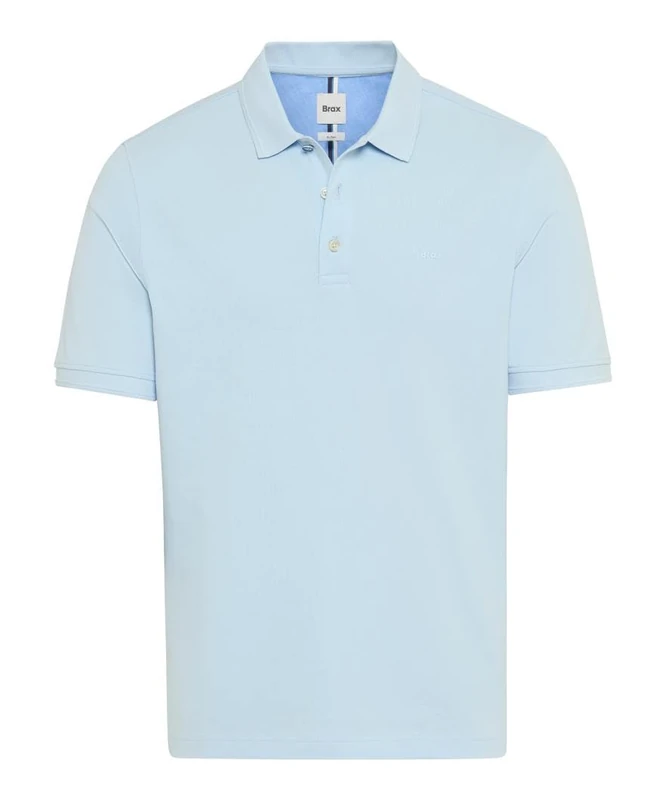 BRAX Men's Style Pete Hi-Flex Pique Pima Cotton Polo Shirt, 29 Sky, XL