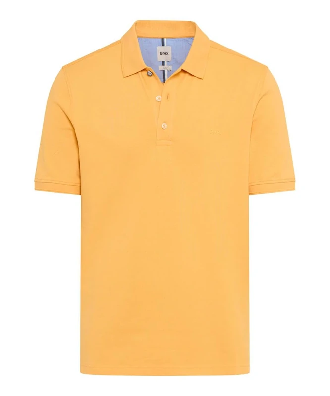Brax Men's Style Pete Hi-Flex Pique Pima Cotton Polo Shirt, 67 Sunrise, - Image 1