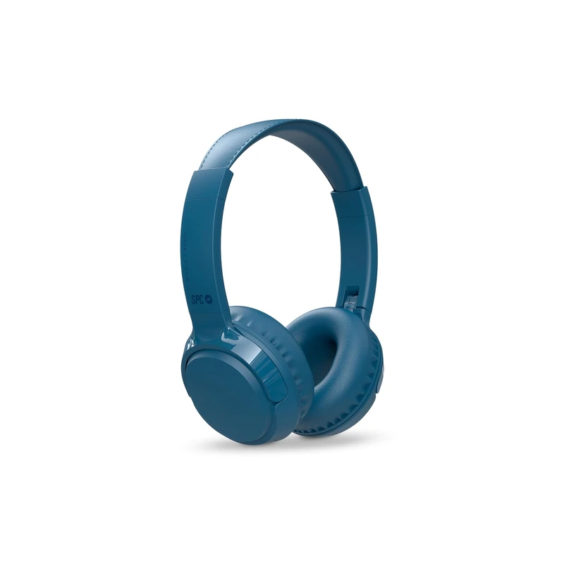 SPC Heron 2 Studio Wireless Bluetooth Headphones | ECO | 50 Hour Battery | Simultaneous Dual Connection | Built-in Microphone | Adjustable and Foldable Blue Recycled Plastic