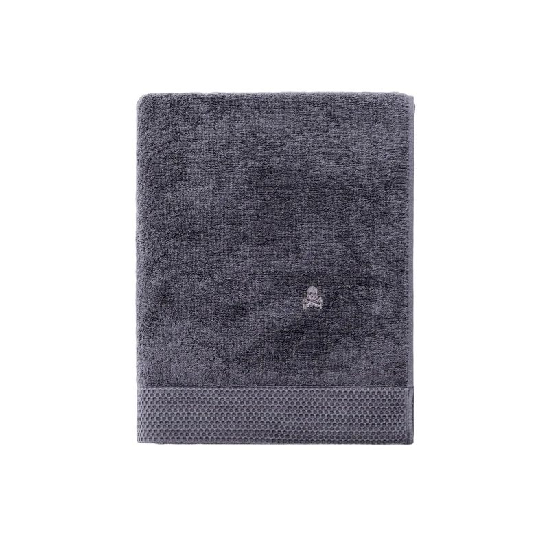 Scalpers Bath towel NIDUS 90x150 100% Cotton 550GSM Grey Embroidered with Logo Home