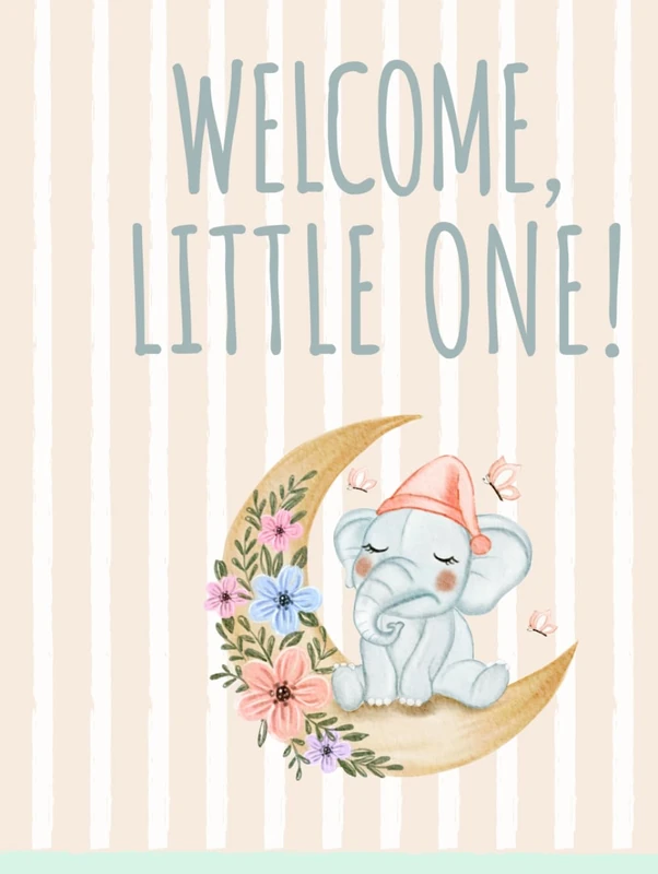 Baby Memory Book for Baby Boy or Girl | Album First Year of life | Family journey | Journal for baby