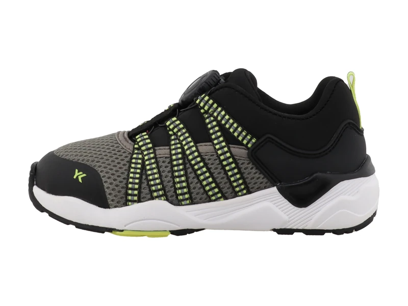 Lurchi 95L0093001, Male Sneaker, Black-Lime,