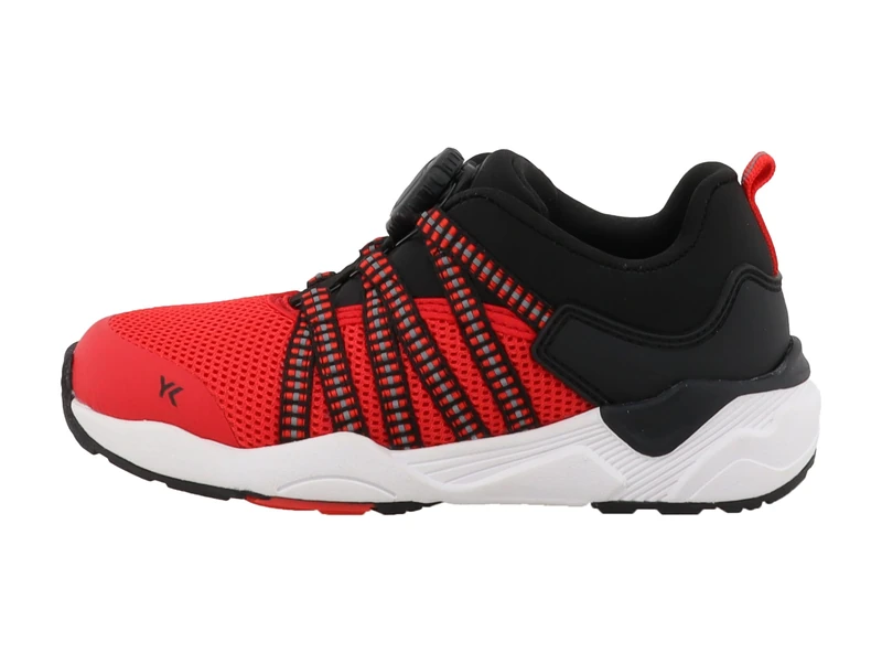 Lurchi 95L0093001 Sneaker, red-Lime, 13 UK Child