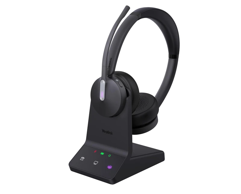Yealink WH64 Dual Teams Casque Sans fil Arceau Bureau/Centre d'appels Micro-USB Bluetooth Noir