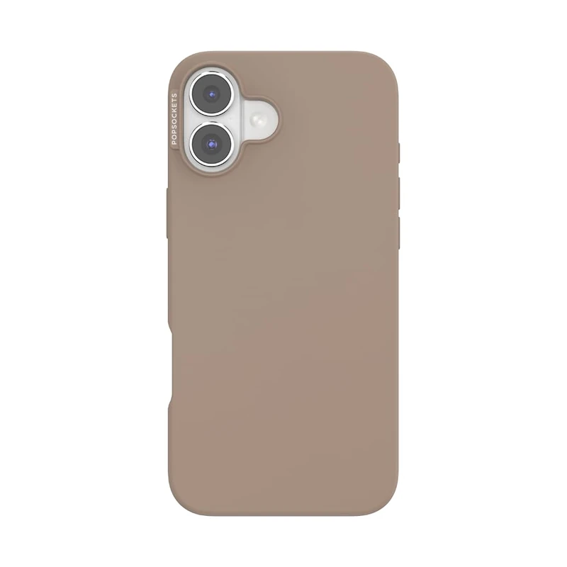 PopSockets iPhone 16 Plus Case Compatible with MagSafe, Phone Case for iPhone 16 Plus, Wireless Charging Compatible, Case Only - Latte