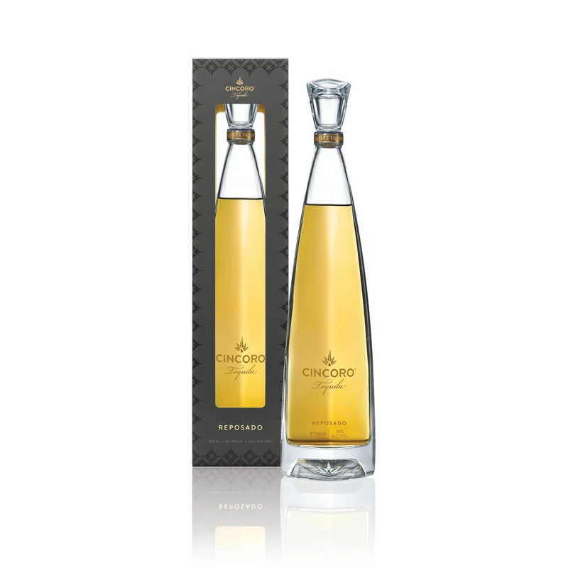 Cincoro Reposado Ultra-Premium Tequila Gift-Box | 100% Blue Weber Agave | Sipping Tequila | Aged 8-10 Months | Exceptional Neat or an Elegant Foundation for your favourite cocktail - 40% vol, 70cl