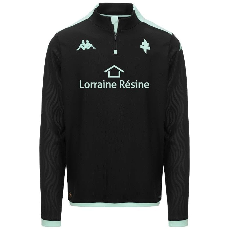 Kappa ABLAS PRO 8 FC METZ SWEAT FCM | MAN | SIZE 10Y | BLACK/GREEN WATER