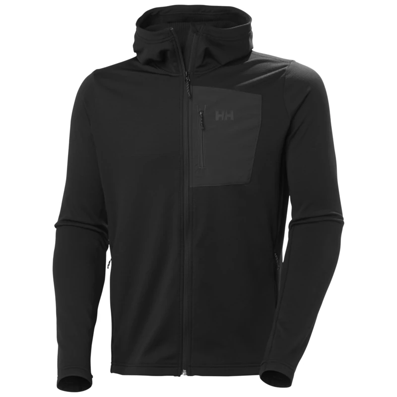 Helly Hansen Men's Versalite Hooded Fleece Jacket, Black, M