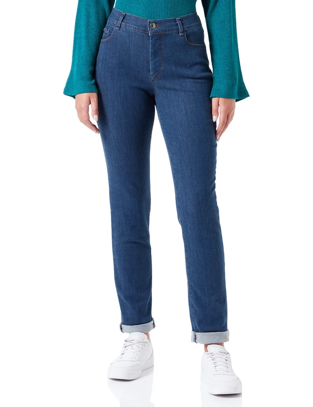 Atelier GARDEUR Women's Inga Trouser, Dark Stone (168), 18