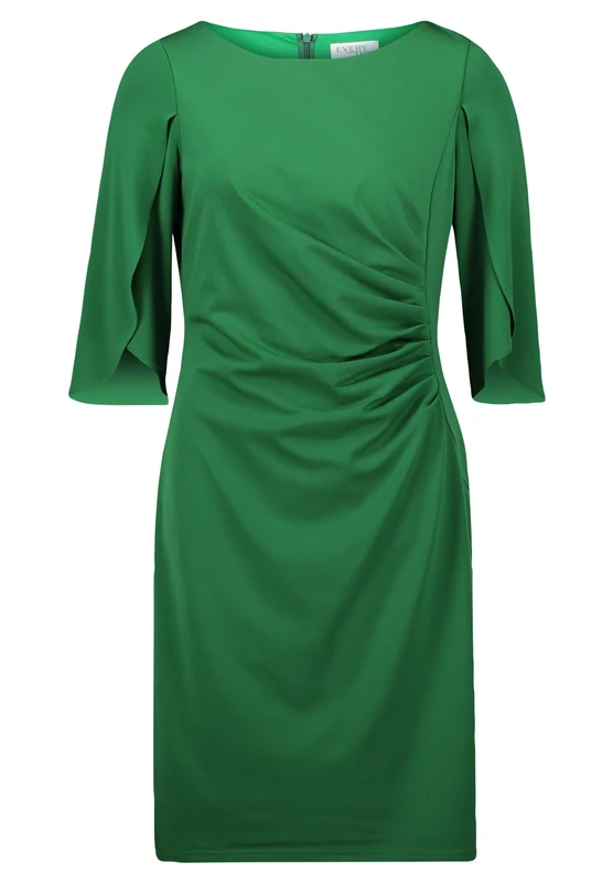 Vera Mont Women's Jersey Dress with 3/4 Sleeves, Green Meadow, 14 - Image 1