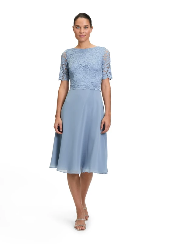 Vera Mont Women's 0113/4825 Dress, Light Steel Blue, 20