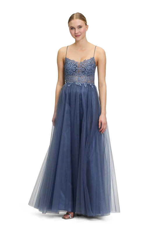 Vera Mont Women's 0352/4491 Dress, Stone Blue, 8