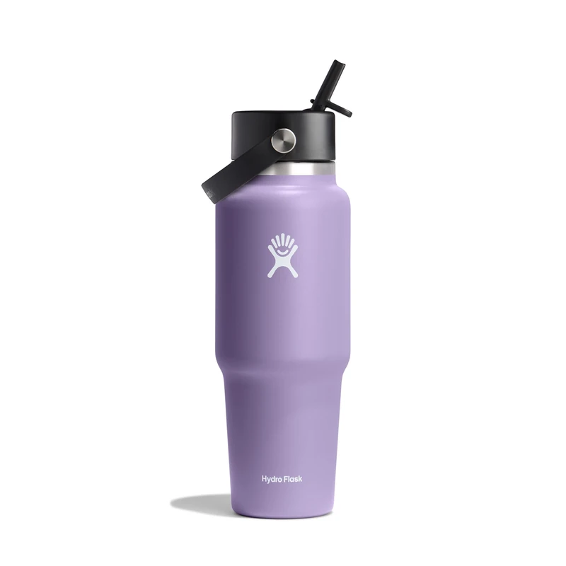 Hydro Flask Wide Flex Straw Travel Bottle - 32 oz Stainless Steel