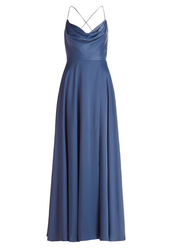 Vera Mont Women's 0256/4067 Dress, Stone Blue, 8