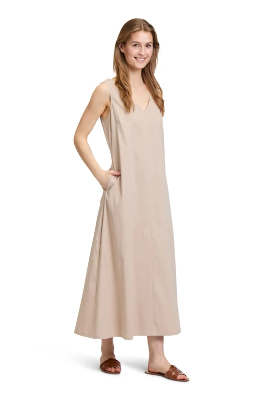 Vera Mont Robe Légère Women's Summer Dress, Cream Beige, 18
