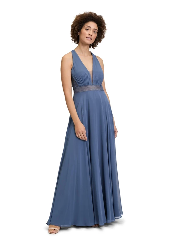 Vera Mont Women's 0312/4825 Dress, Stone Blue, 16
