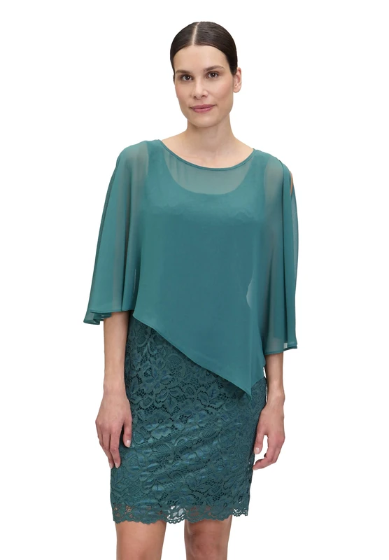 Vera Mont Women's Dress, Dark Emerald, 10