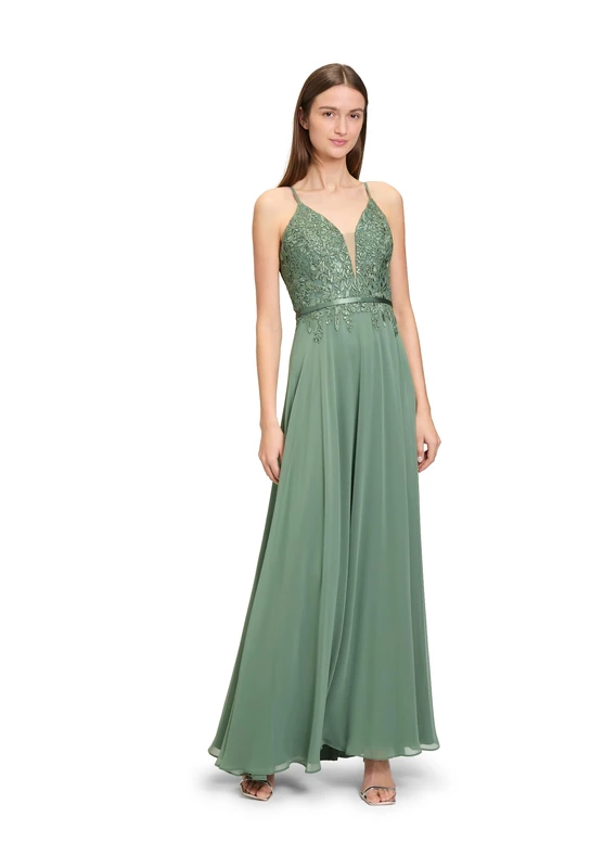 Vera Mont Women's 0347/4825 Dress, Light Aventurine, 16