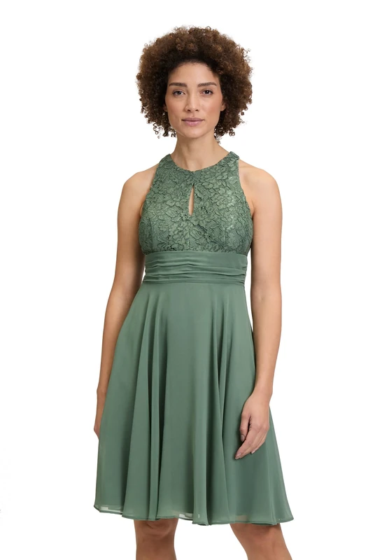 Vera Mont Women's Cocktail Dress, Light Aventurine, 10