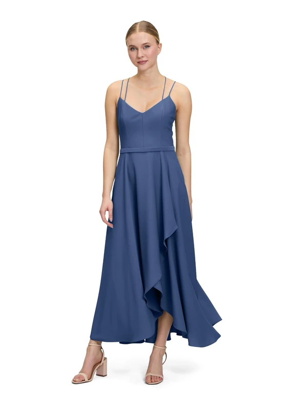 Vera Mont Women's Evening Dress, Stone Blue, 8