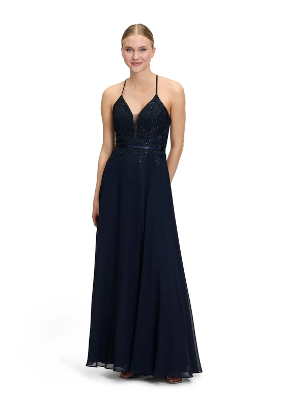 Vera Mont Women's 0347/4825 Dress, Night Sky, 12