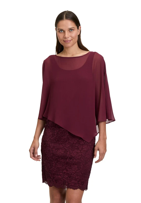 Vera Mont Women's Dress, Deep Wine, 14