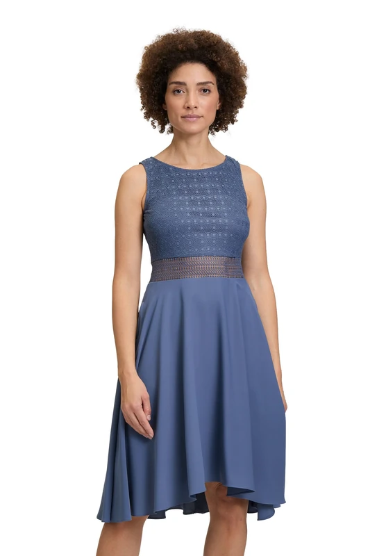 Vera Mont Women's Dress, Stone Blue, 10