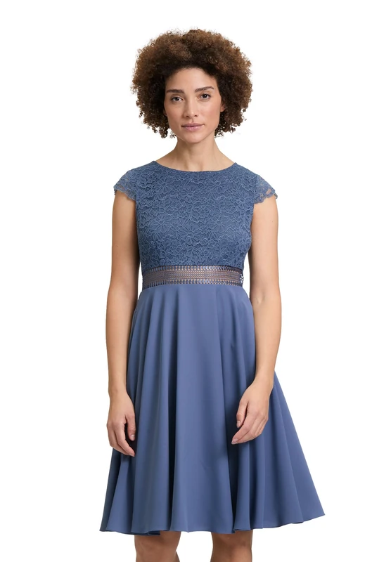 Vera Mont Women's Cocktail Dress, Stone Blue, 16