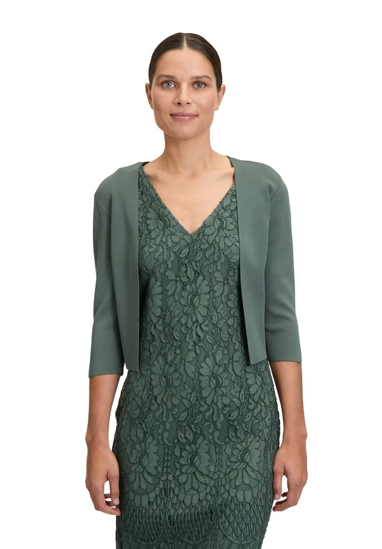 Vera Mont Women's Cardigan, Eucalyptus Leaf, L