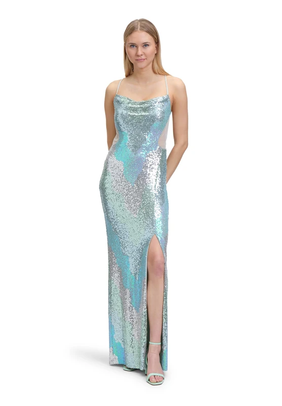 Vera Mont Women's Evening Dress, Blue Shades, 14