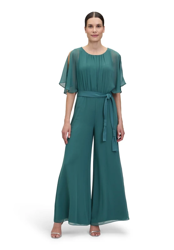 Vera Mont Women's 0330/4825 Jumpsuit, Dark Emerald, 36W