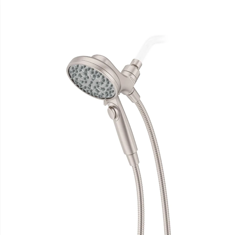 Pfister HydroFuse Handheld Shower Head, Hose Included, Magnetic Docking, 6-Function, 2.5 GPM, Spot Defense Brushed Nickel Finish, 016HFM01GS