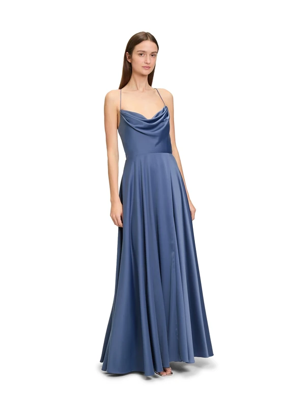 Vera Mont Women's 0256/4067 Dress, Blue Stone, 18