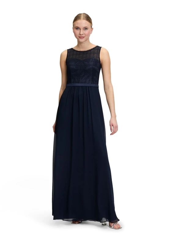 Vera Mont Women's Lace Evening Dress, Night Sky, 12