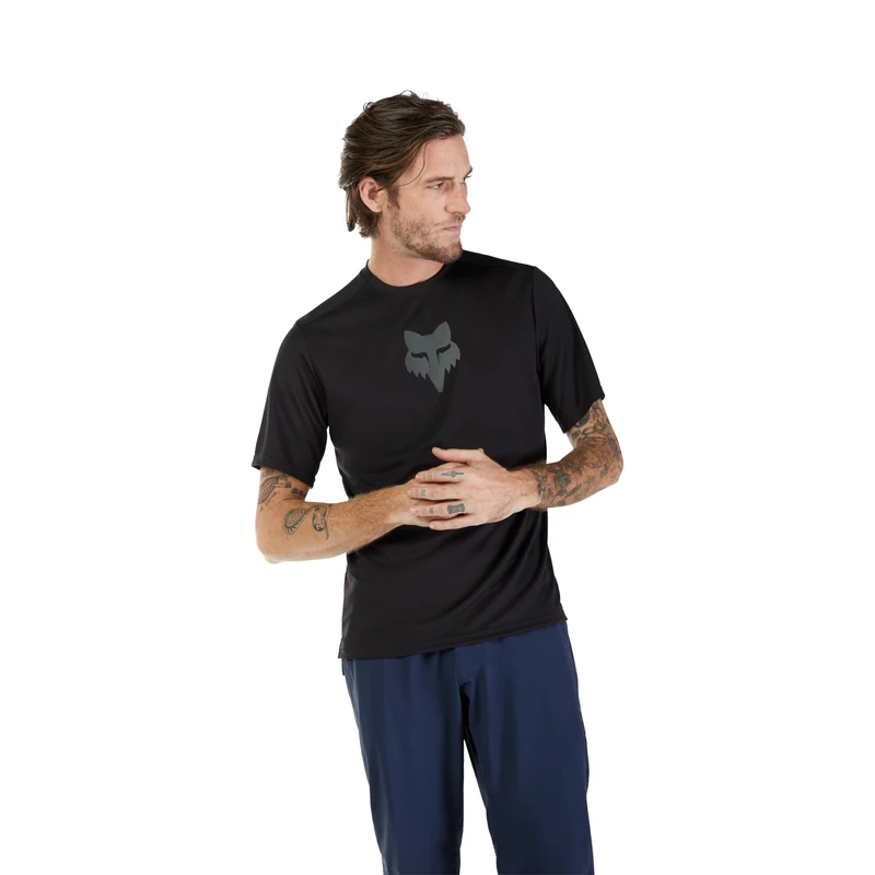 Fox Racing - Ranger SS Jersey Fox Head, Jersey's, Black, L - Image 1