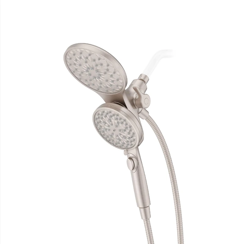 Pfister HydroFuse Shower Head and Handheld Combo, Hose Included, Magnetic Docking, 6-Function, 2.5 GPM, Spot Defense Brushed Nickel Finish, 020HFM01GS