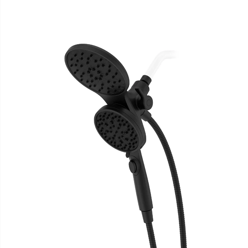 Pfister HydroFuse Shower Head and Handheld Combo, Hose Included, Magnetic Docking, 6-Function, 2.5 GPM, Spot Defense Matte Black Finish, 020HFM01SDB