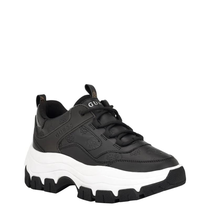 GUESS Women's Jelexa Sneaker, Black, 6 UK