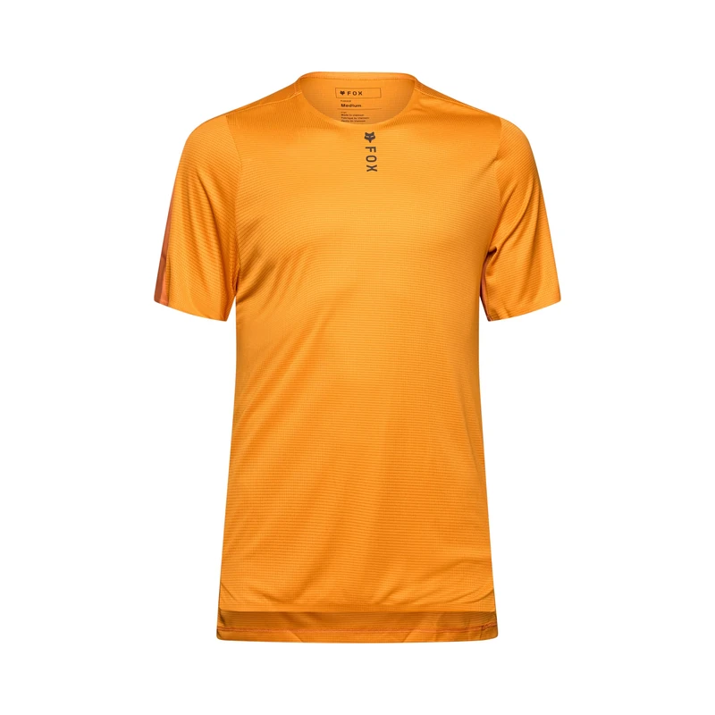Fox Racing Men's Flexair Pro Short Sleeve Mountain Bike Jersey, Caramel, Small