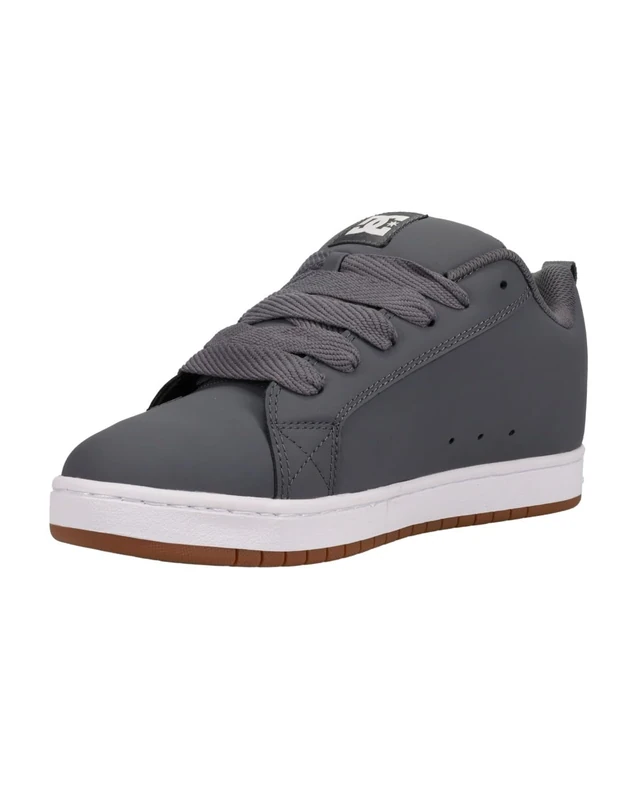 Dc Shoes Men's Court Graffik Sneaker, Grey/White, 8.5 UK