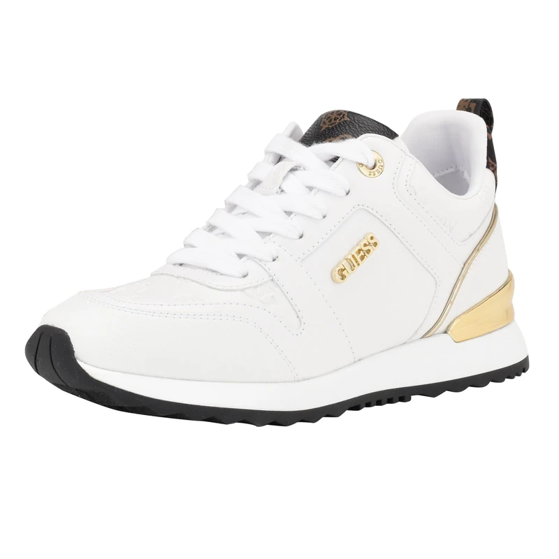 GUESS Women's Jelexa Sneaker, White 140, 9 UK
